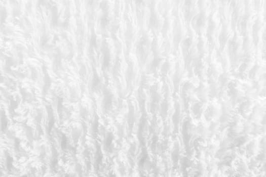 White Fur Texture Background.