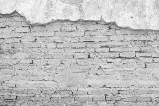 White Brick Wall Texture Background.