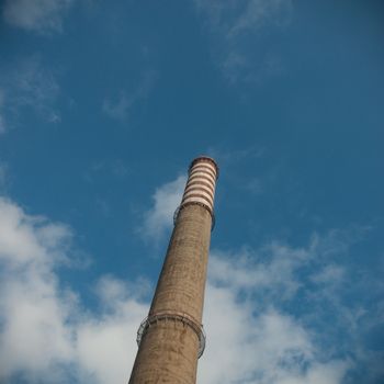 ruins of a very heavily polluted industrial factory, industrial series