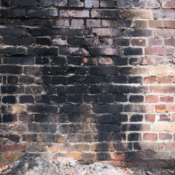 ruins of a very heavily polluted industrial factory, industrial series