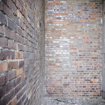ruins of a very heavily polluted industrial factory, industrial series