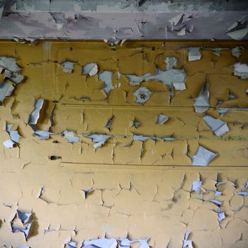 ruins of a very heavily polluted industrial factory, industrial series