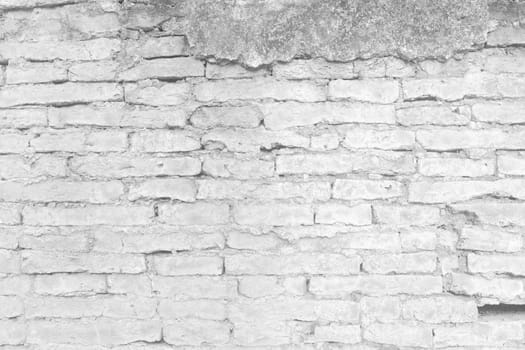 White Brick Wall Texture Background.