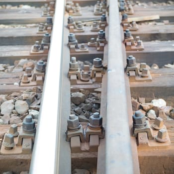 view of the railway track on a sunny day