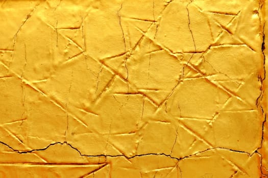 Golden Wall Texture Background.