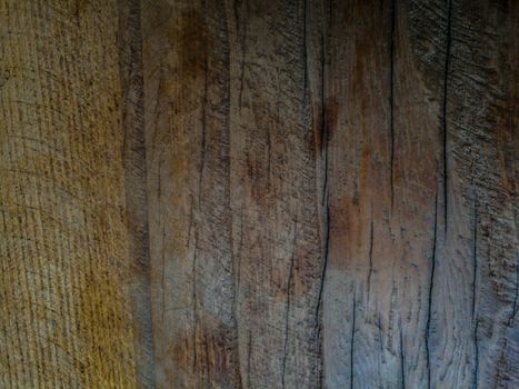 texture of rustic wooden table top view for background