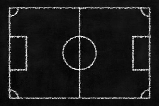 Chalkboard Soccer Background.