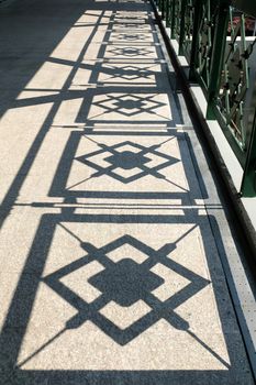 Shadow Fence On Ground.