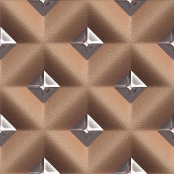 3d brown, leather, glass seamless abstract background wall decoration.
