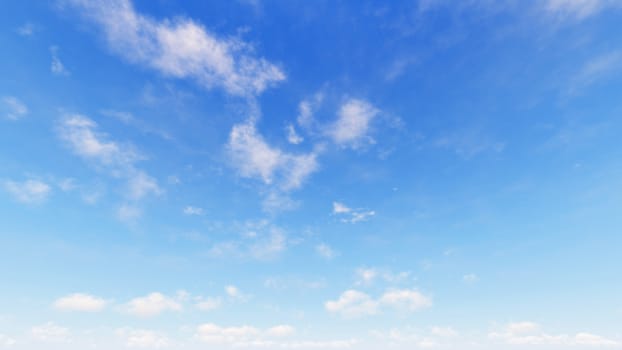 Cloudy blue sky abstract background, blue sky background with tiny clouds, 3d rendering

