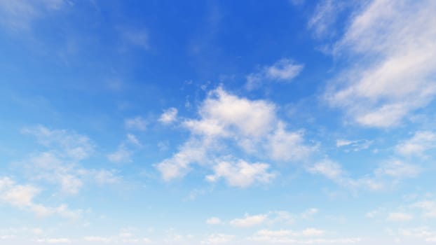 Cloudy blue sky abstract background, blue sky background with tiny clouds, 3d rendering

