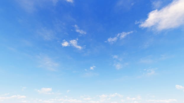 Cloudy blue sky abstract background, blue sky background with tiny clouds, 3d rendering

