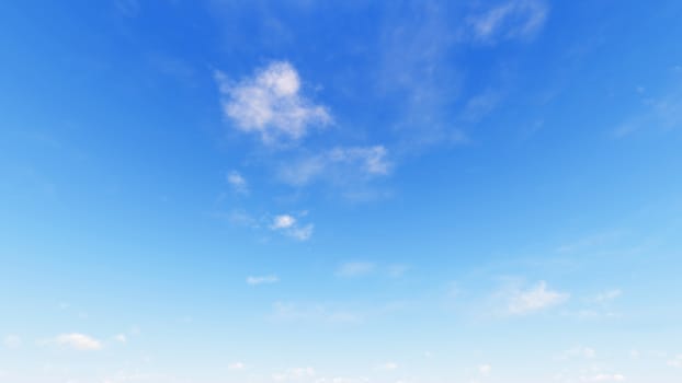 Cloudy blue sky abstract background, blue sky background with tiny clouds, 3d rendering

