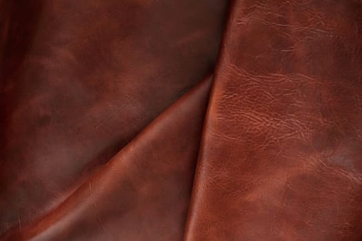 Surface and crease on leather with the background.