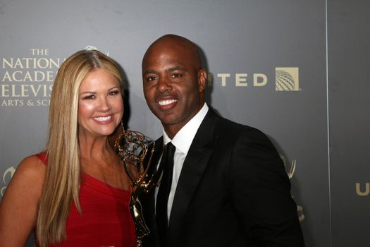 Nancy O'Dell, Kevin Frazier, Outstanding Entertainment News Program, Entertainment Tonight
at the 44th Daytime Emmy Awards - Press Room, Pasadena Civic Auditorium, Pasadena, CA 04-30-17