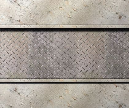 Metal texture with plates background 3d illustration