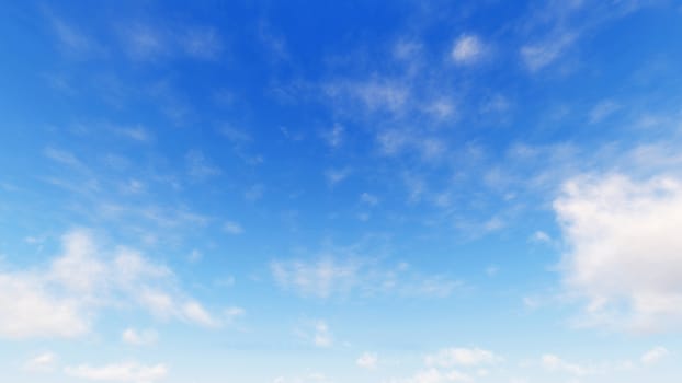 Cloudy blue sky abstract background, blue sky background with tiny clouds, 3d rendering

