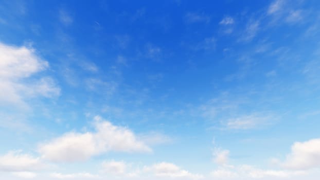 Cloudy blue sky abstract background, blue sky background with tiny clouds, 3d rendering

