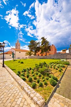 Town of Nin church and square, Dalamtia, Croatia