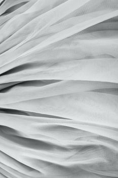 chiffon tulle fabric textured background. pleated skirt fabric texture. closeup plisse fabric texture pattern