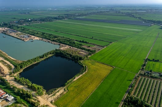 Organic Farming, Agriculture Aerial Photography in Asia