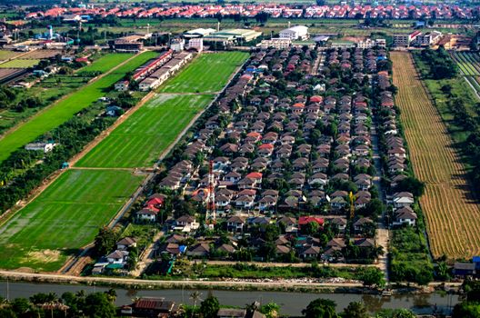 Land Development and Housing Aerial Photography in Asia