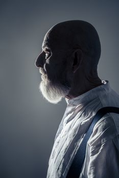 An image of an old man portrait