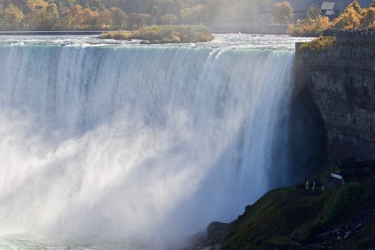 Beautiful background with amazing Niagara waterfall