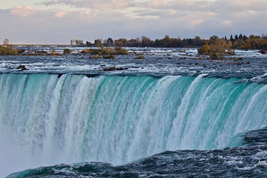 Beautiful background with amazing Niagara waterfall