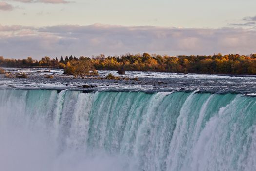 Beautiful background with amazing Niagara waterfall