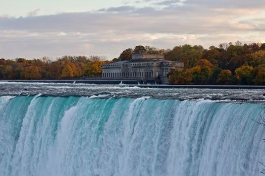 Beautiful background with amazing Niagara waterfall