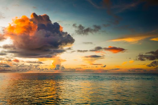 Beautiful view of a tropical beach in Praslin, Seychelles