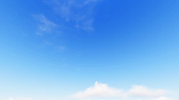 Cloudy blue sky abstract background, blue sky background with tiny clouds, 3d rendering

