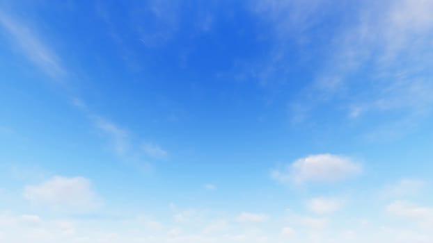 Cloudy blue sky abstract background, blue sky background with tiny clouds, 3d rendering

