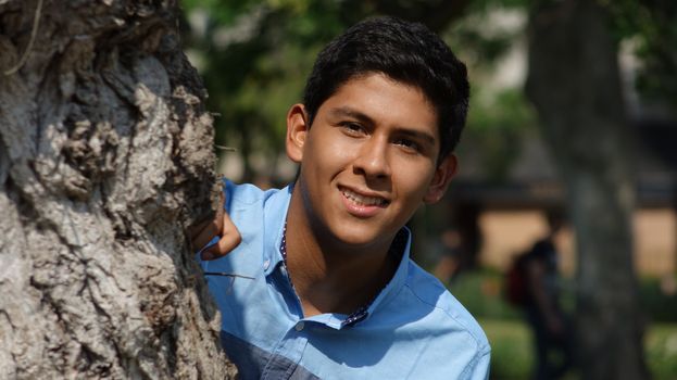 Male Teen At Park