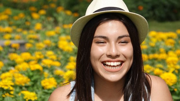 Teen Girl Smiling