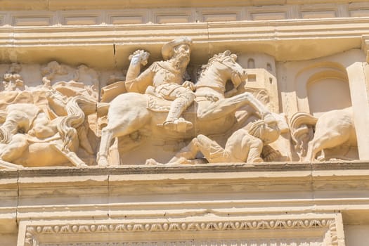 Details of the facade of theHospital de Santiago, Ubeda, Jaen, Spain