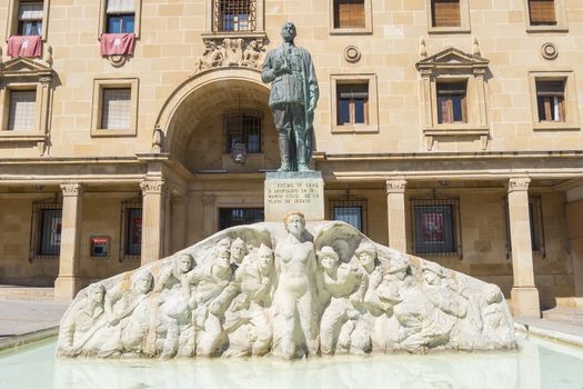 General Leopoldo Saro Statue in Andalucia square, Ubeda, Jaen, Spain