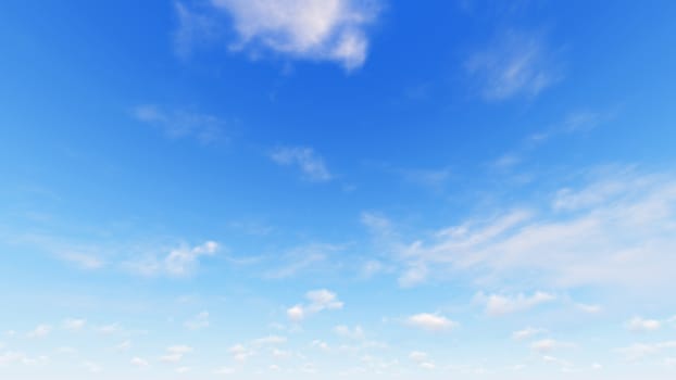 Cloudy blue sky abstract background, blue sky background with tiny clouds, 3d rendering

