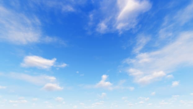 Cloudy blue sky abstract background, blue sky background with tiny clouds, 3d rendering

