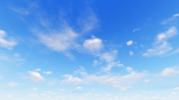 Cloudy blue sky abstract background, blue sky background with tiny clouds, 3d rendering

