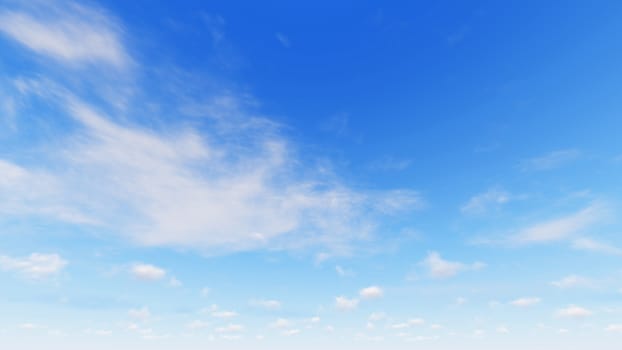 Cloudy blue sky abstract background, blue sky background with tiny clouds, 3d rendering

