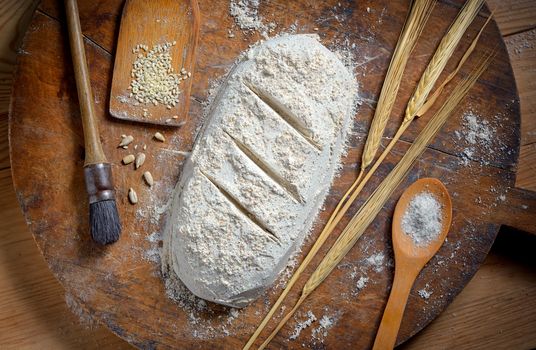 Bread from wheat and seeds