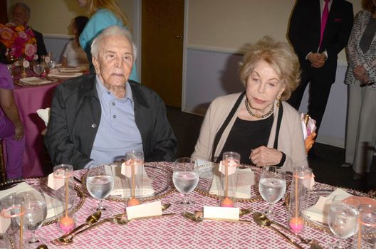 Kirk Douglas, Anne Douglas at the 25th Anniversary of the Anne Douglas Center at the LA Mission, Los Angeles, CA 05-04-17