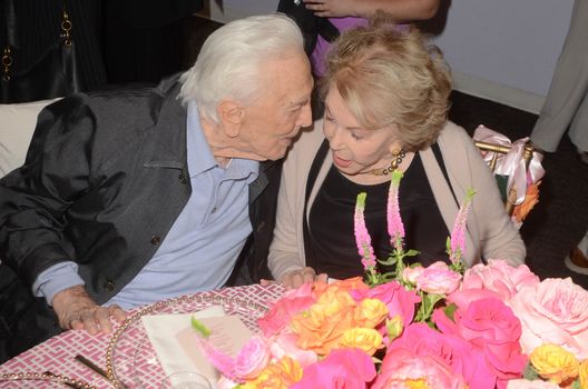 Kirk Douglas, Anne Douglas at the 25th Anniversary of the Anne Douglas Center at the LA Mission, Los Angeles, CA 05-04-17