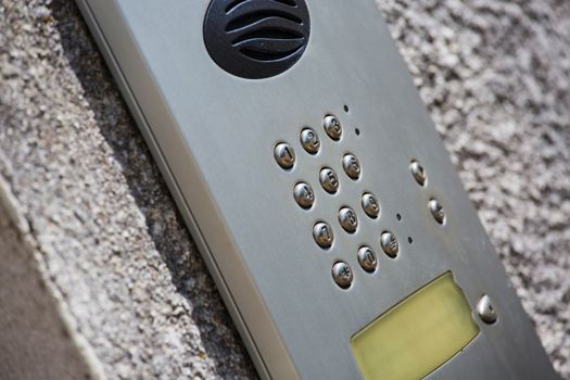 Video intercom in the entry of a house