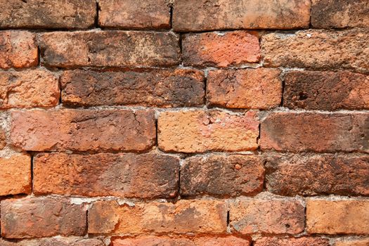 old clay blocks of old building, old wall clay blocks