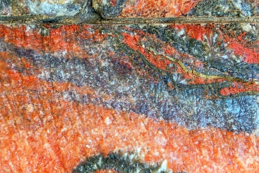 Background of red rough surface at the wall