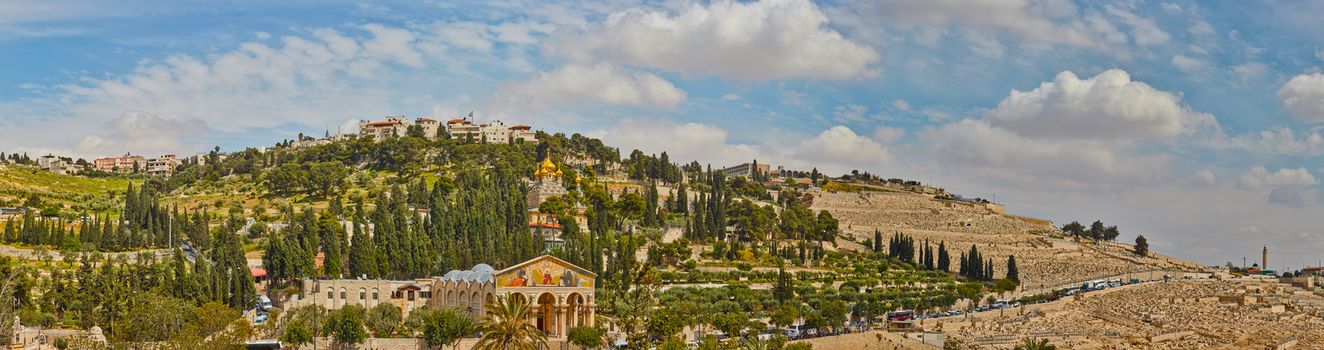 Mount of olives, Jerusalem, panorama