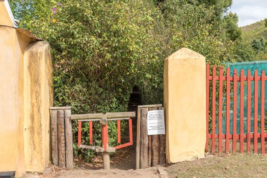 Start of the trail to the old cemetery and historic pear tree in Genadendal. Genadendal is the first mission station in South Africa, founded 1738